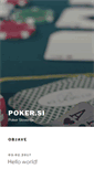 Mobile Screenshot of poker.si